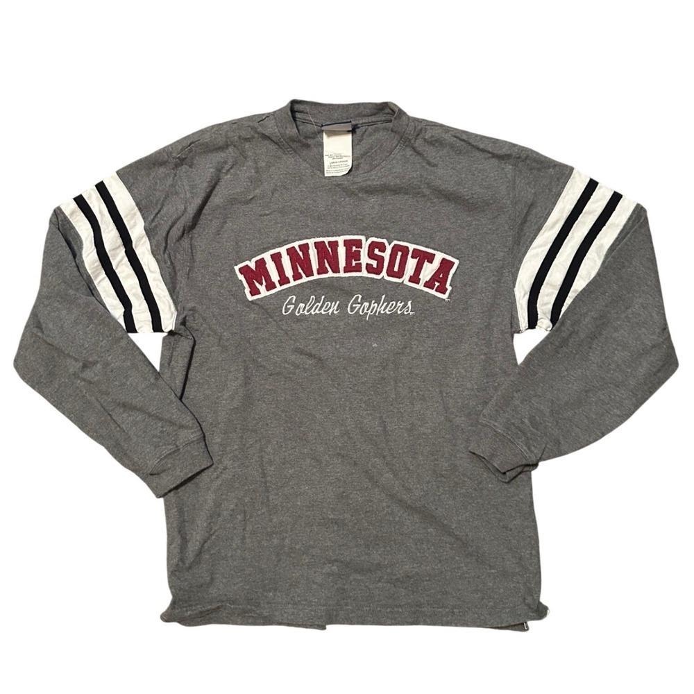Minnesota Golden Gophers Long Sleeve T Shirt Gray Large TSI Sportswear College